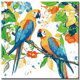Painting by Numbers Parrots